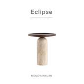 某某严选现代轻奢高级感榆木客厅沙发侧边茶几角几白洞石沙发边几