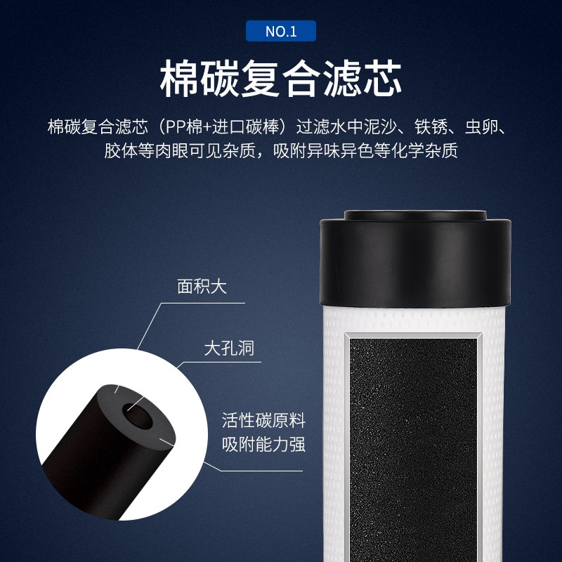 净水器滤芯15寸pp棉超滤膜滤芯饮水机制冰机通用全套四级家用商用