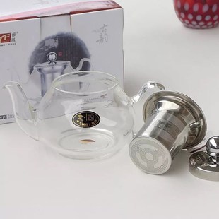雅风玻璃茶壶泡茶壶耐热玻璃茶具过滤耐高温小号功夫家用泡花茶壶