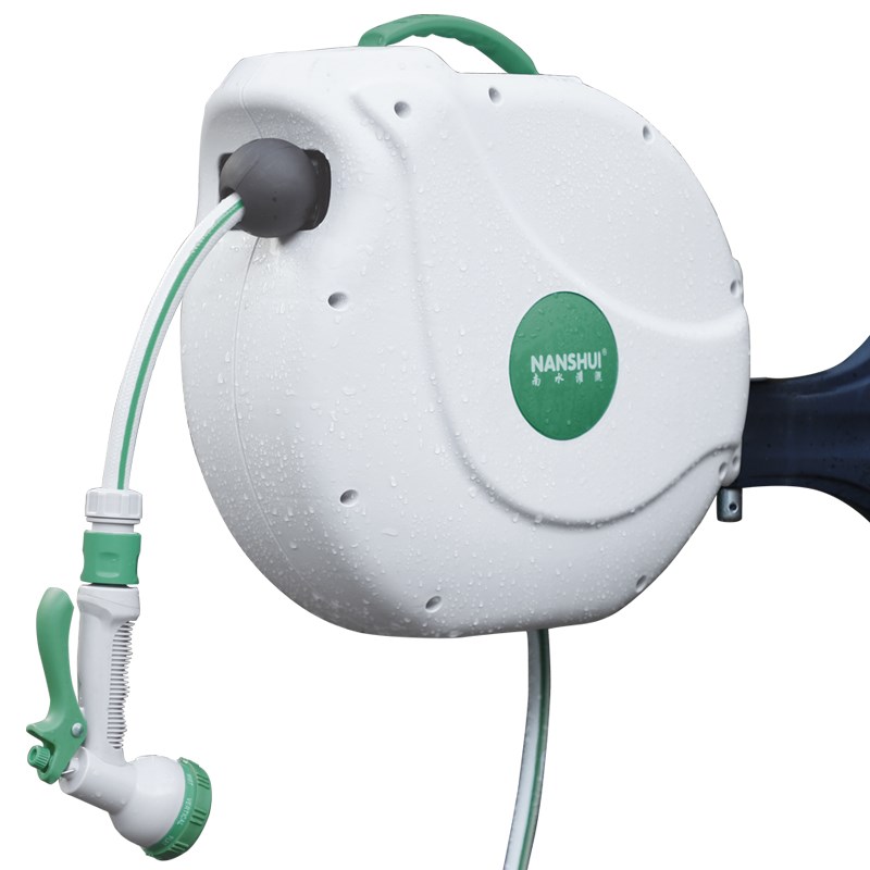 自动回收水管车收管伸缩户外花园浇花水枪壁挂收纳架卷管器神器