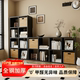 恒钢钢制格子柜客厅铁皮书架书柜自由组合落地置物架收纳储物柜子