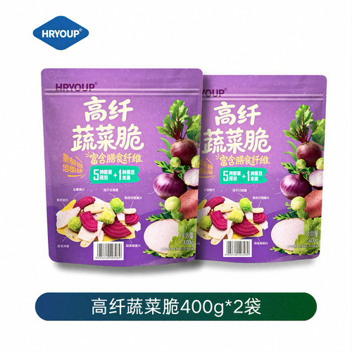 HRYOUP高纤蔬菜脆400g袋装零食