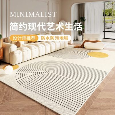 现代简约地毯客厅2025新款轻奢高级沙发免洗可擦卧室地毯床边地毯