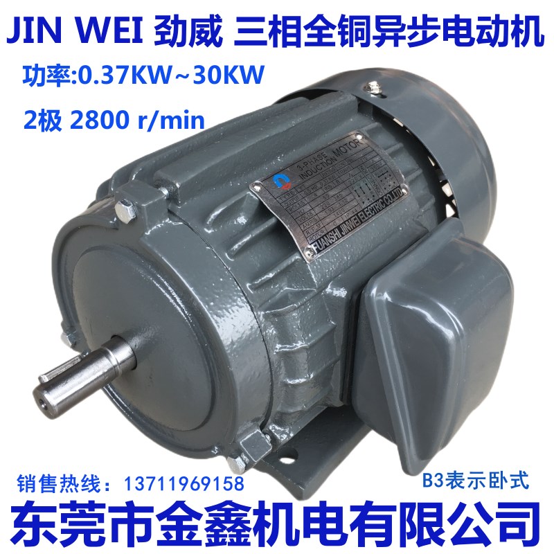 JIN WEI(劲威) LIXIANG(力象)三相马达电机 0.37KW~30KW-2极卧式