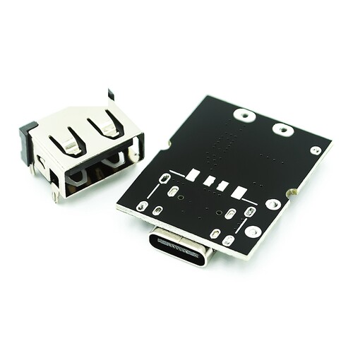 高精度5V2A充放电一体模块 Type-C输入 兼容4.2V 锂电池