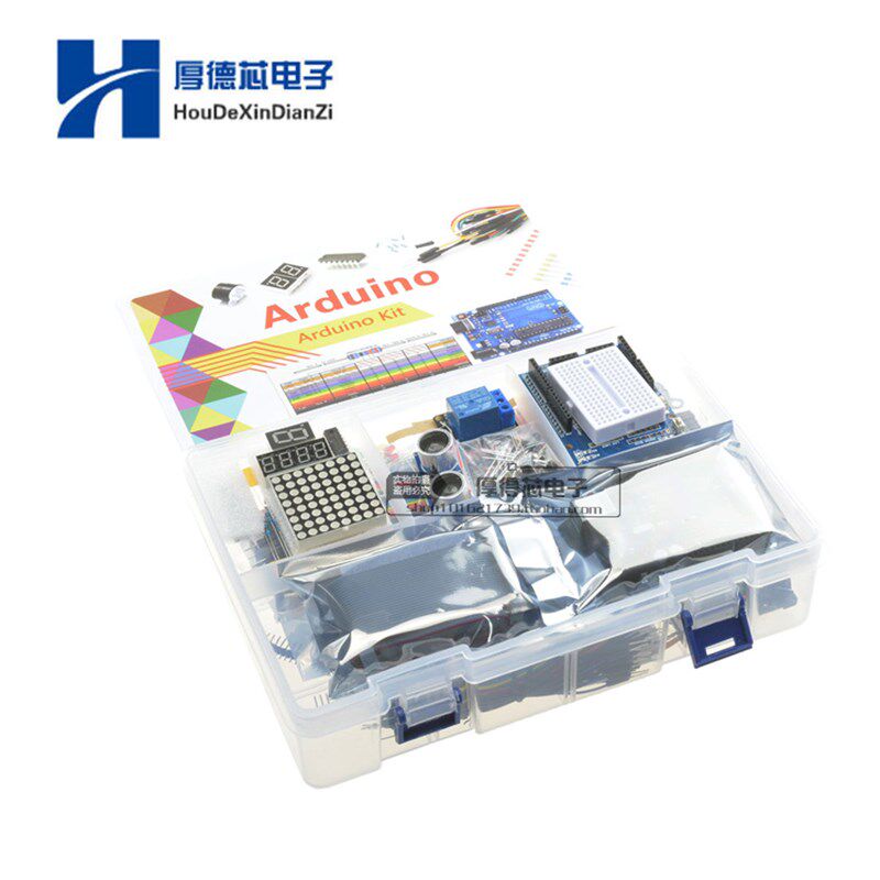 UNO R3入门工具包1602液晶伺服电机继电器RTC LED