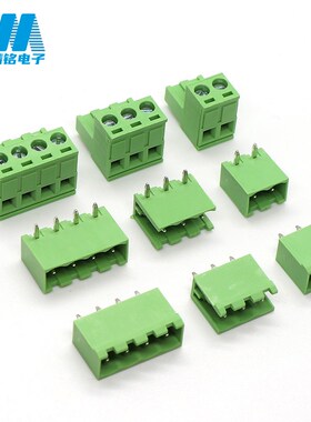 5.08mm插拔式PCB接线端子公母对插插座插头JM2EDGK-5.08连接器