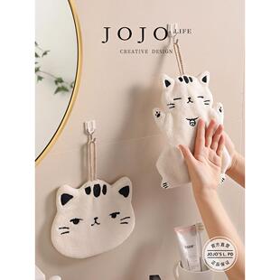 乔乔是l。Pd。先生的杂货店。手巾吸水，可爱的猫不脱落挂巾|蚕