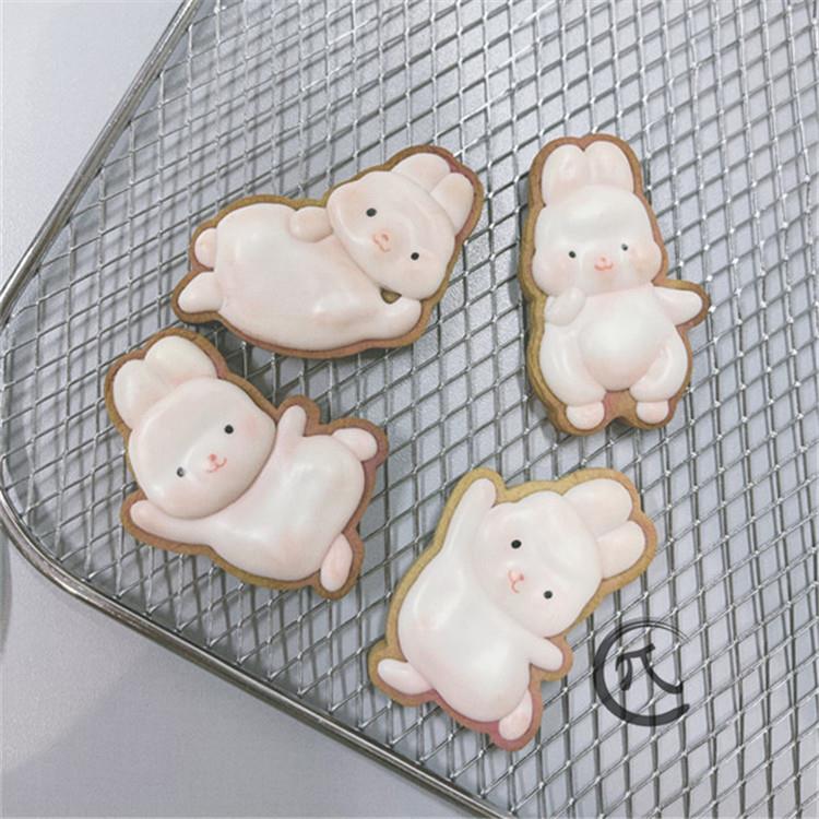 惠子老师卡通兔子糖霜饼干模具3D烘焙家用女孩动物饼干印模