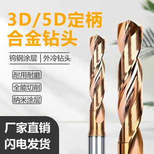 合金钨钢钻头打孔钢铁超硬钻头3D进口材质麻花钻头5D整体钨钢钻头