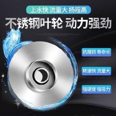 增压水泵小型家用12v24v充电器大功率一寸48伏直流潜水泵2寸吸水