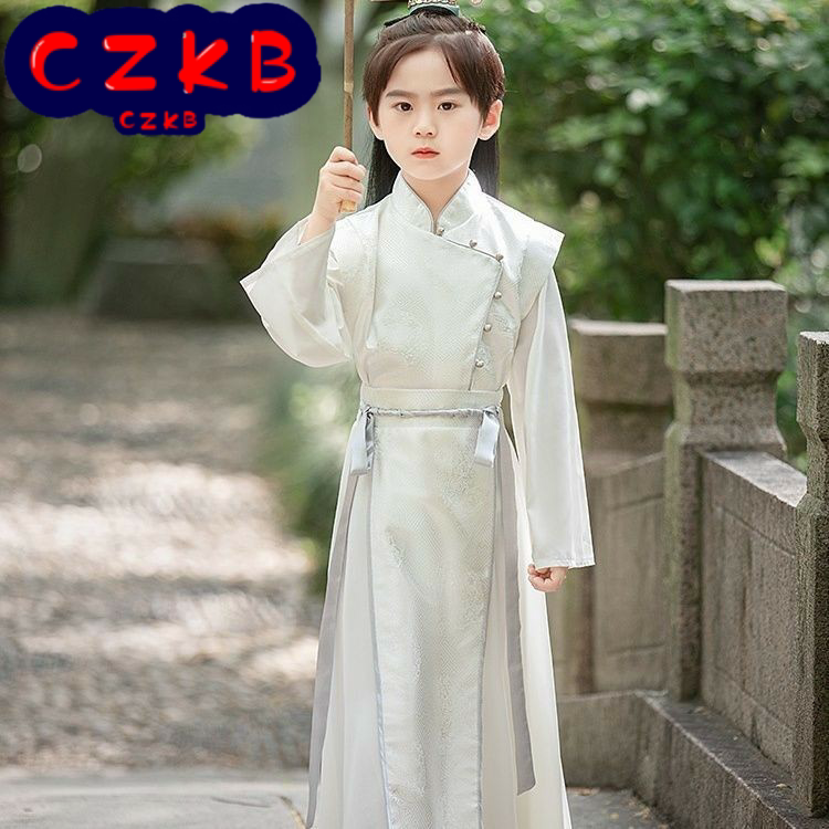 儿童汉服男款中秋节宋制唐制古装图片
