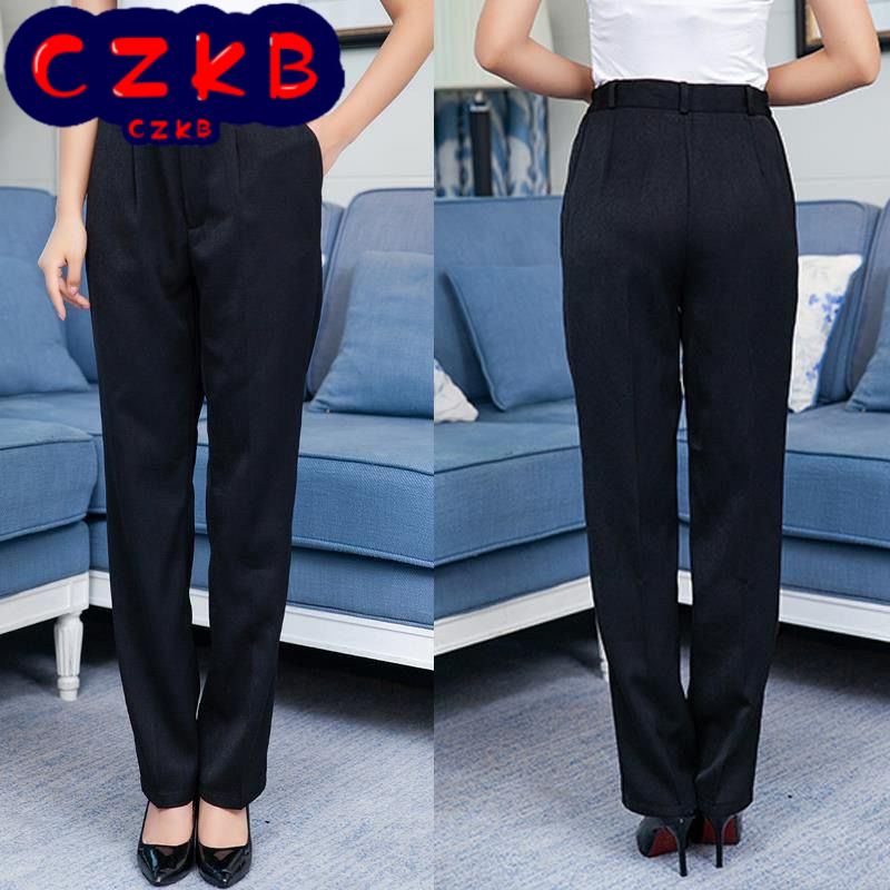 宾馆保洁员阿姨工作制服长裤松紧直筒裤子服务员酒店客房服保裤子