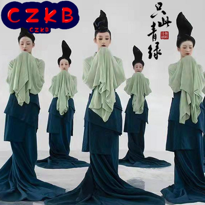 春晚孟庆旸只此青绿舞蹈服同款古