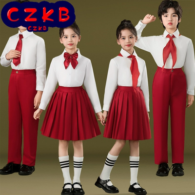 儿童诗歌朗诵演出服小学生合唱服