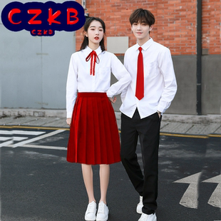 大合唱团演出服初高中学生毕业班服表演讲比赛诗歌朗诵服装 女红裙