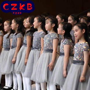 六一儿童合唱演出服小学生初中生大合唱团诗歌朗诵服装男女童表演