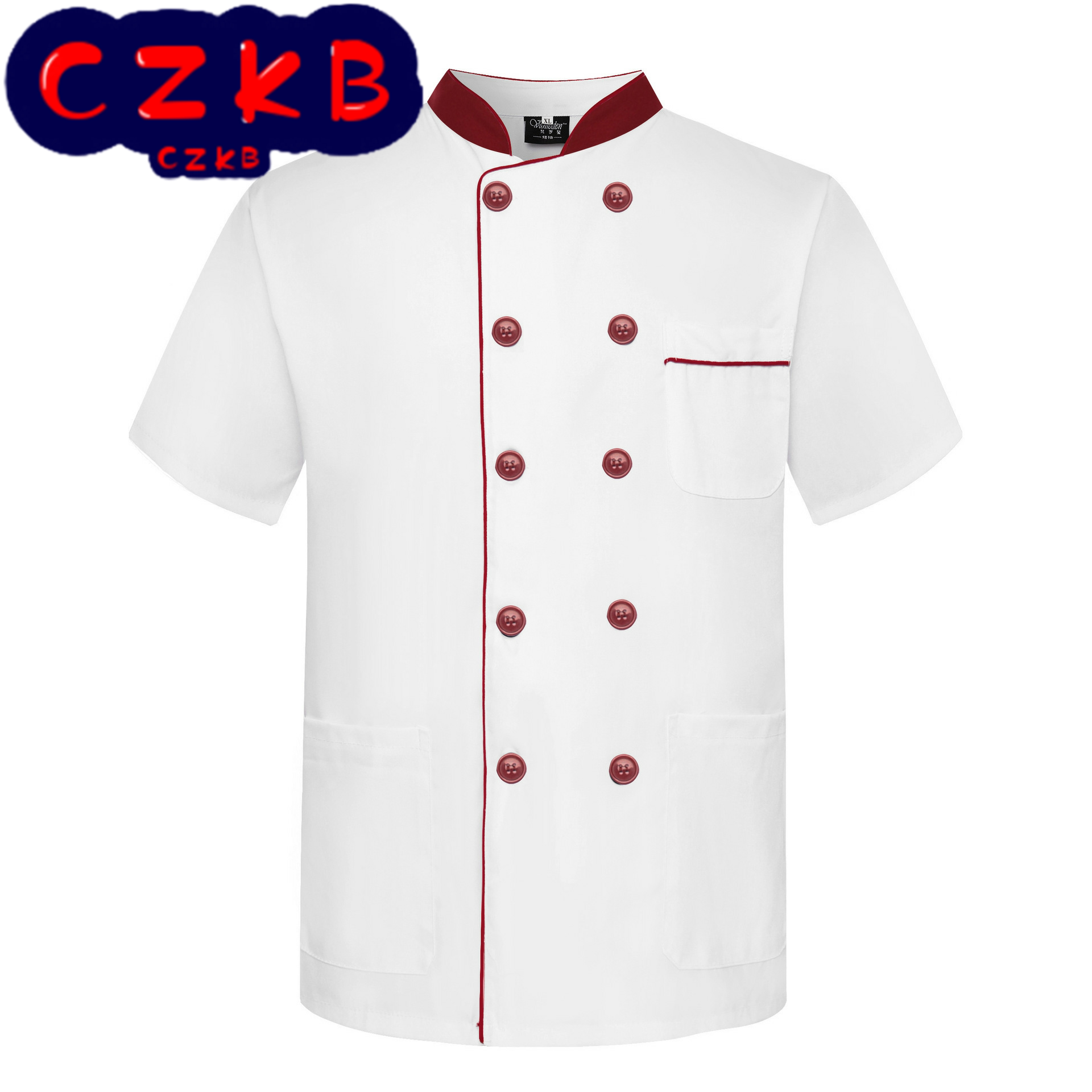 厨师工作服短袖酒店餐厅后厨房工衣服装男女食堂制服厂家现货职业