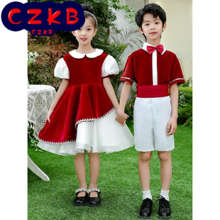 儿童合唱服幼儿园表演服装小学生红歌演出服经典诗歌诵读演出服装