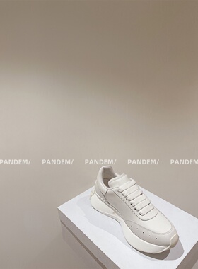 PANDEM/对版对色！小白鞋女2025新款爆款真皮厚底增高运动鞋