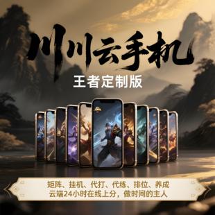 川川云手机代打王者荣耀出售号养成工作室代练排名矩阵升级成品号
