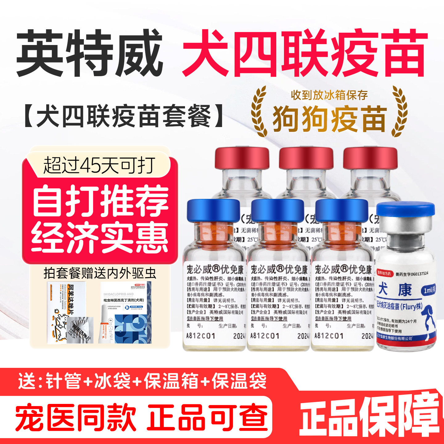 英特威宠必威优免小狗狗自打疫苗