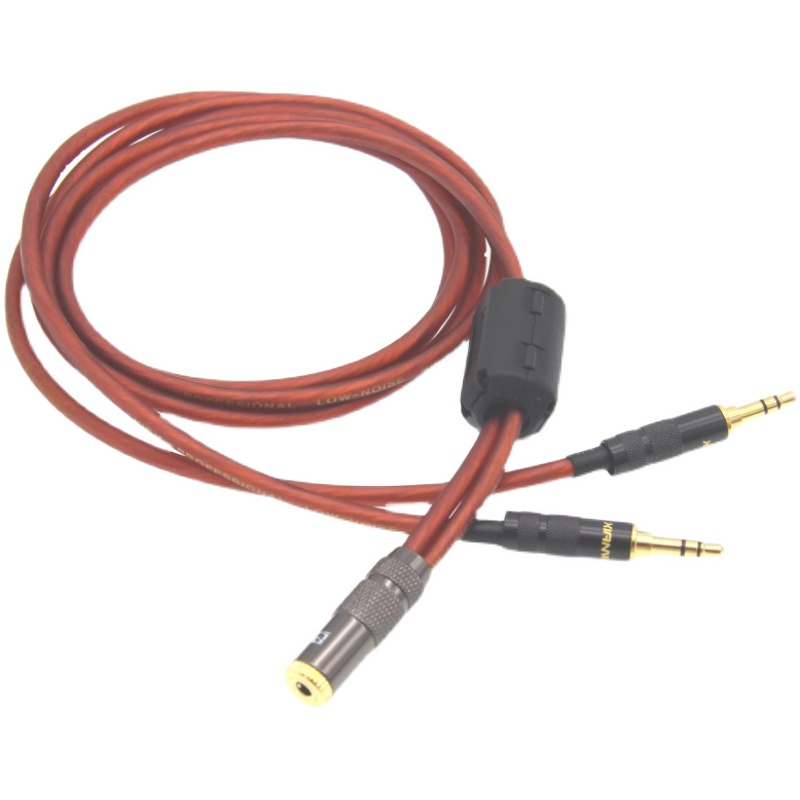 3.5一分二音频线3.5母转公二进一出 一母两公平板音响共享线