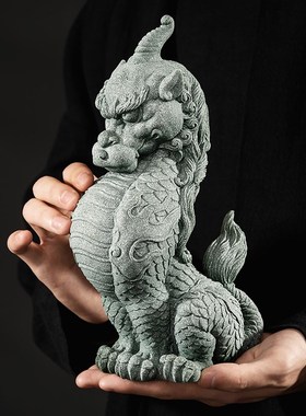 山海经新中式桌面瑞兽嘲风装饰茶宠摆件创意复古国潮送礼鱼缸造景