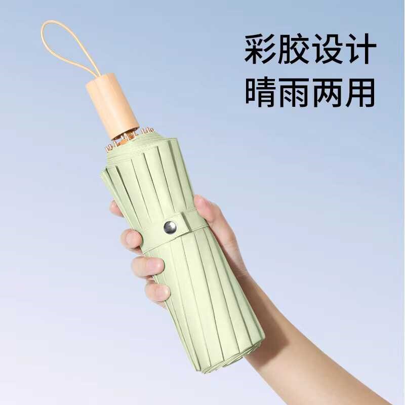 16骨金杆彩胶铝合金晴雨伞两用遮阳防晒加厚抗风时尚学生超大轻巧