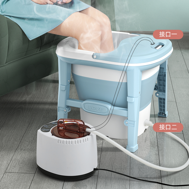 多功能家用蒸汽熏蒸机桑拿浴箱蒸锅泡脚桶熏蒸仪泡澡桶折叠浴桶