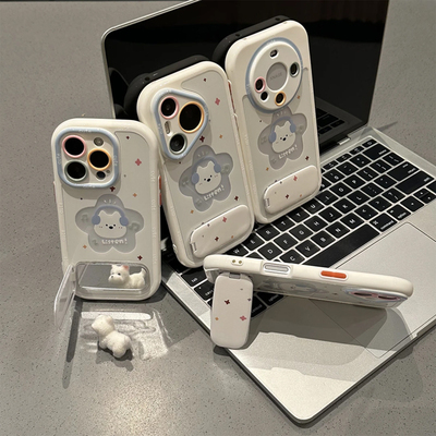 耳机音乐小狗支架新款适用苹果17Pro手机壳iPhone16max小米15华为mate70pura80k60reno14荣耀200vivox100一加