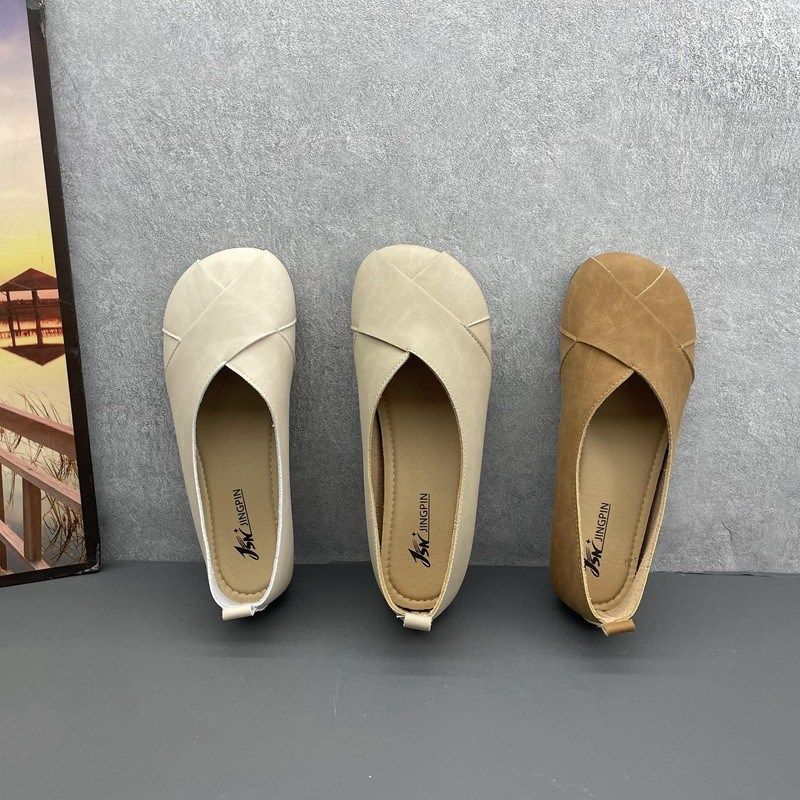 平底软底小单鞋女2024春新款浅口一脚蹬豆豆鞋女款孕妇鞋子单鞋夏,女鞋,浅口单鞋,淘宝优惠券,粉丝福利购,淘宝优惠卷