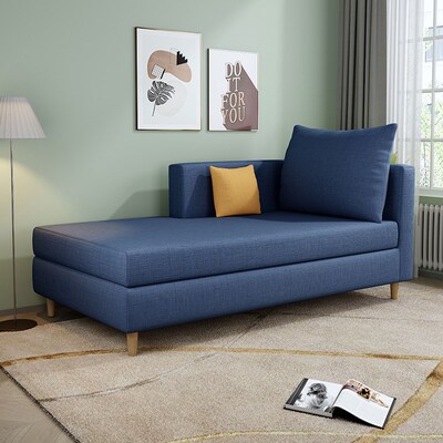 现代简约小户型客厅单人左右贵妃布艺沙发酒店躺椅阳台Z卧室贵妃