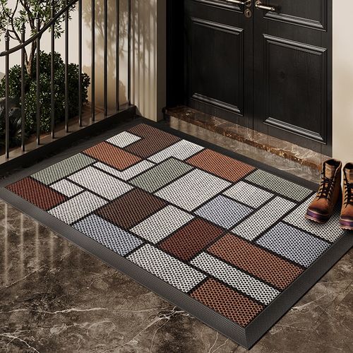 入户门地垫美拉德玄关大门口进门脚垫防滑除尘耐磨弹力地毯室外垫