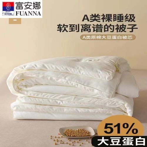 蛋白A类原棉大豆纤维被子纯棉冬被全棉太空被保暖春秋被芯4季棉被