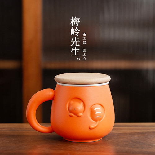 可爱猫粉色insk风马克杯带盖可爱杯子情侣陶瓷水杯茶杯泡花茶杯子