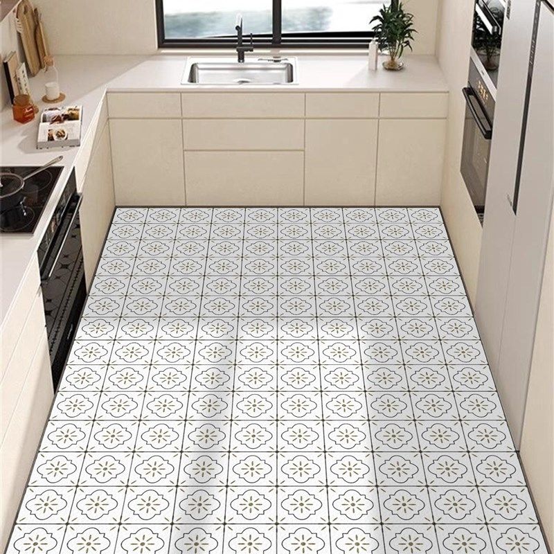 厨房满铺地垫一擦净防滑防水家用脚垫入户防脏PVC皮革地毯可裁剪,居家布艺,厨房地垫,淘宝优惠券,粉丝福利购,淘宝优惠卷
