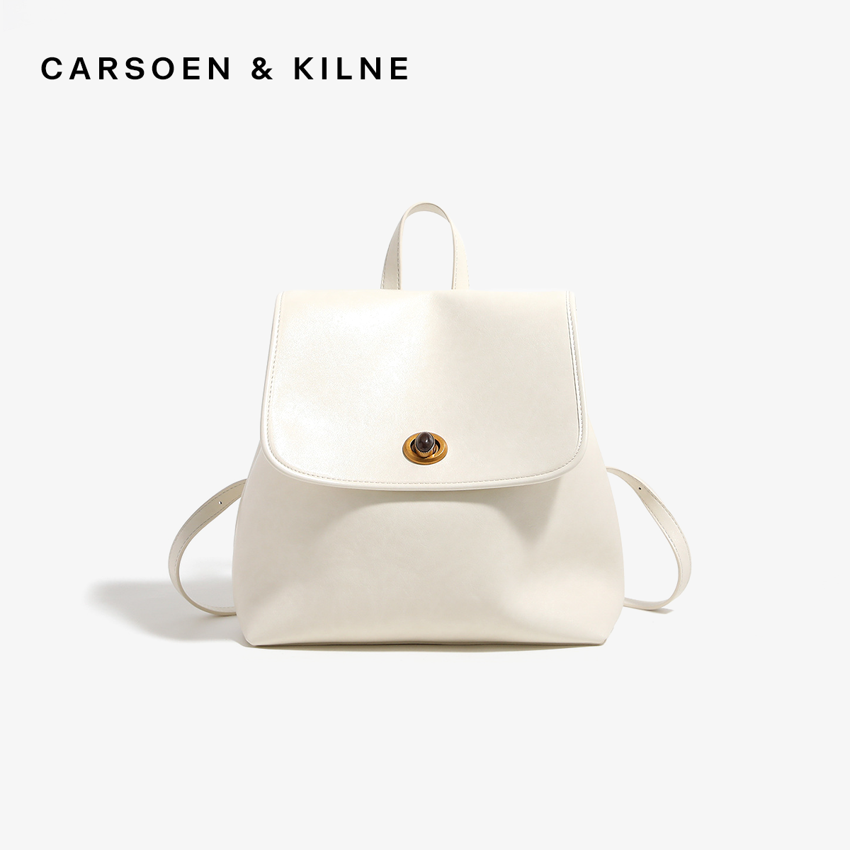 CARSOEN & KILNE简约百搭双肩包女大容量休闲通勤上课书包