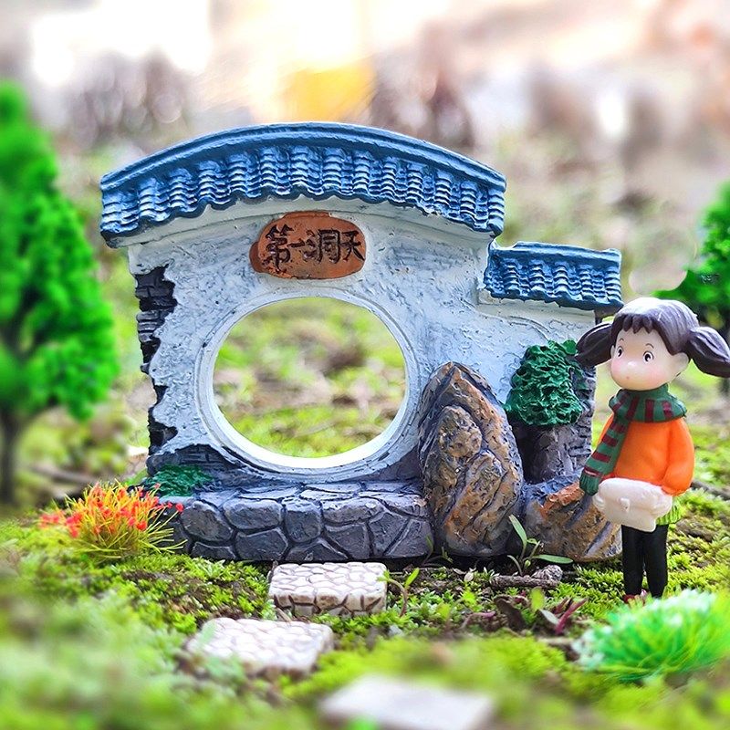 微景观中式门洞通道造景装饰diy摆件苏式古代园林月洞门通幽洞天,婴童用品,摇篮,淘宝优惠券,粉丝福利购,淘宝优惠卷