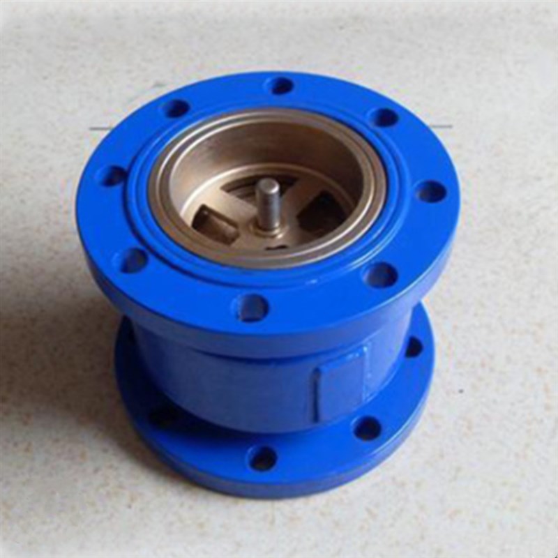 消声止回阀 HC41X-16 法兰立式单向阀 对夹式消声止回阀 逆止阀