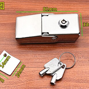 304不锈钢搭扣改装锁 防盗安全锁候车亭广告灯箱锁瑞虎3后备胎锁