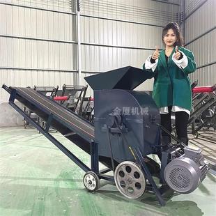 锤式 小型制沙机新款 沙石破碎机育苗土粉土机家用粉煤机移动碎石机