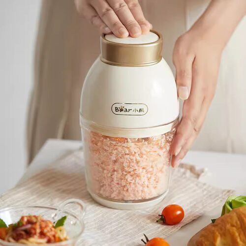 绞肉机QSJ-D02Q1辅食机宝宝料理机家用电动小型绞肉打泥