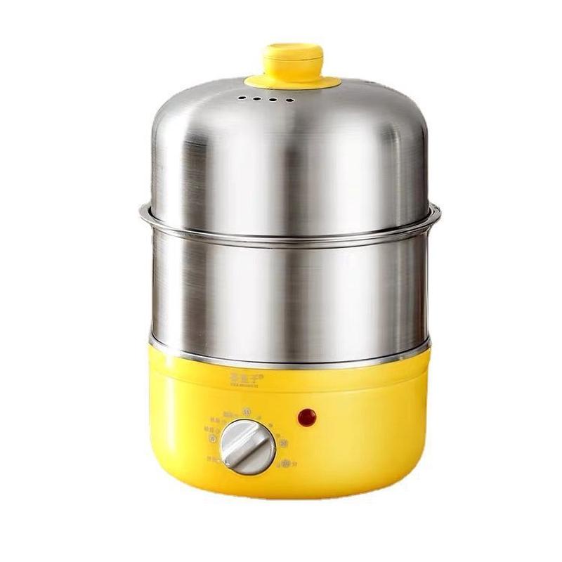 定时不锈钢304煮蛋器自动断电家用蒸蛋器小型1人鸡蛋羹早餐机小型
