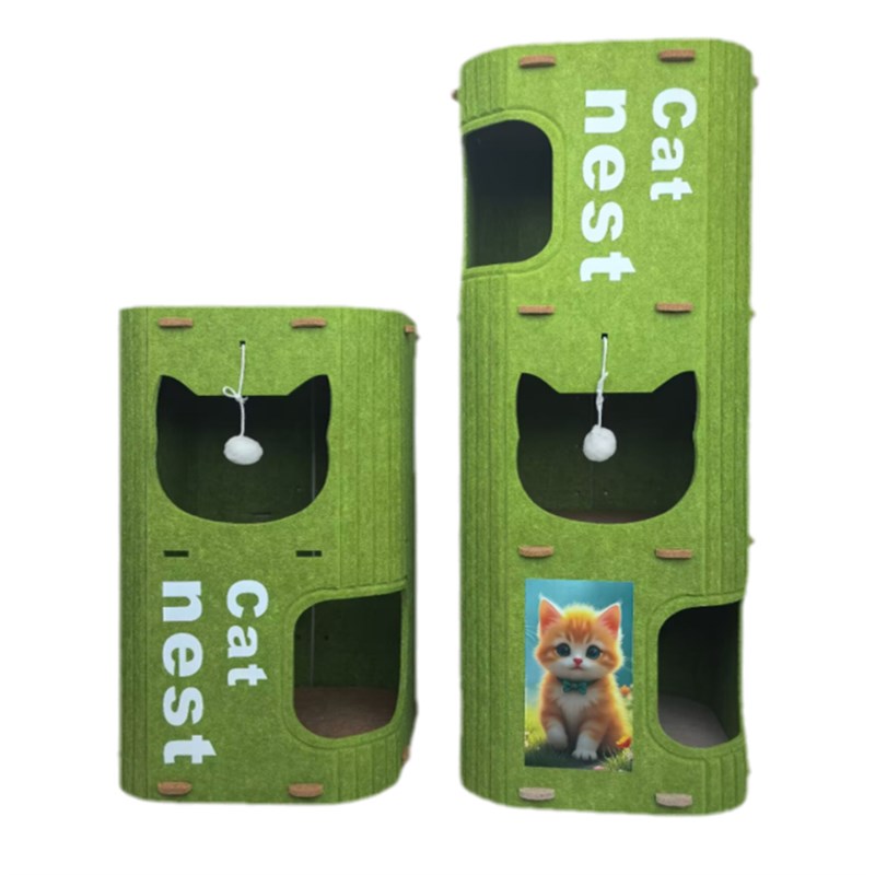 宠物猫窝三层四季用猫爬架猫别墅一体猫咪洞家用双层抓板封闭猫屋