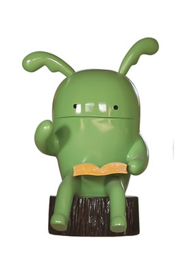 户外玻璃钢坐姿看书公仔卡通雕塑景观校园艺术品装饰商场美陈摆件