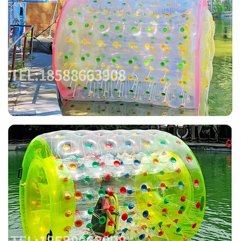 充气游乐园草地滚筒球步行悠波球冬季加厚雪地娱乐游乐厂设备