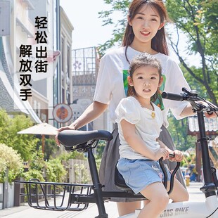 T折叠电动自行车快拆免安装后置车篮车筐书包车篮筐子后车篓菜篮