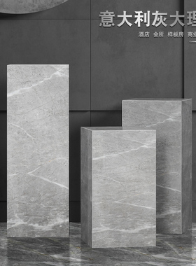 天然大理石工艺品黑白根大理石材雕塑摆件底座基座酒店摆件装饰品