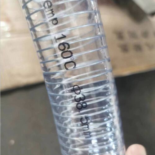 水泵抽水负压增强钢丝管透明胶皮钢丝管160度耐高温PVC钢丝管